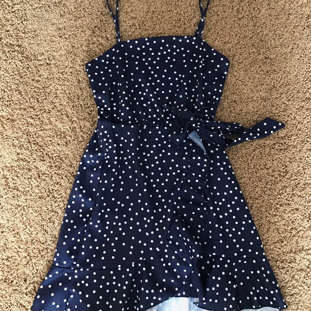 Polka Dot Wrap Dress